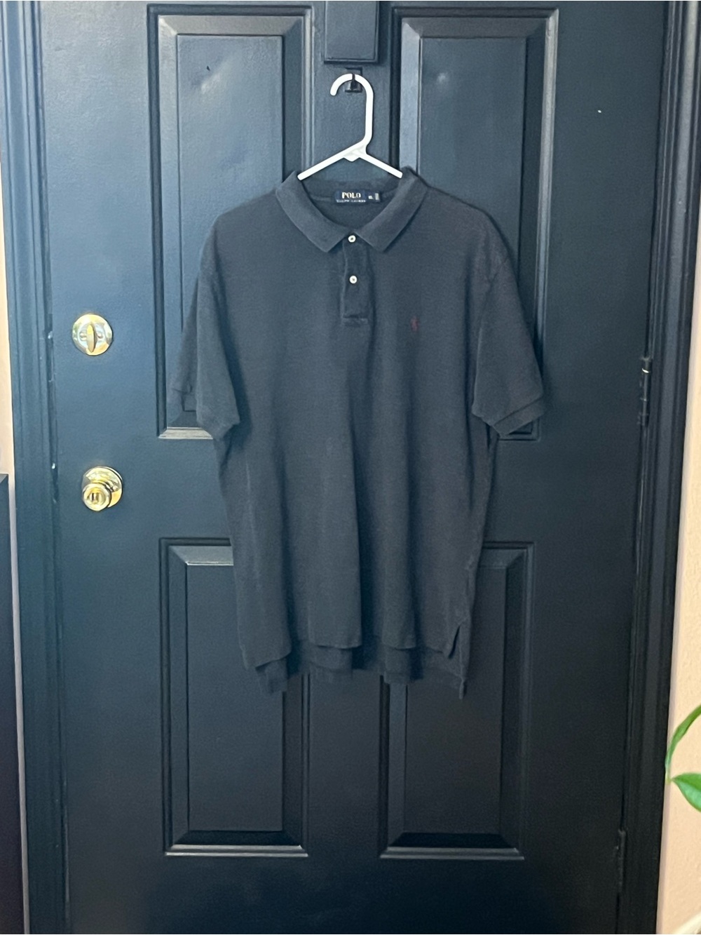 Polo by Ralph Lauren Black Short-Sleeve Pique Polo